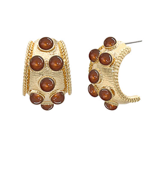 Antique Stone Hoops