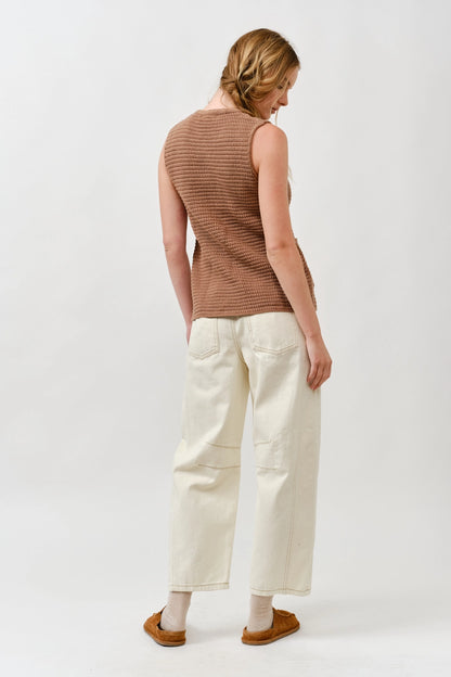 Lainey Sweater Vest - Mocha