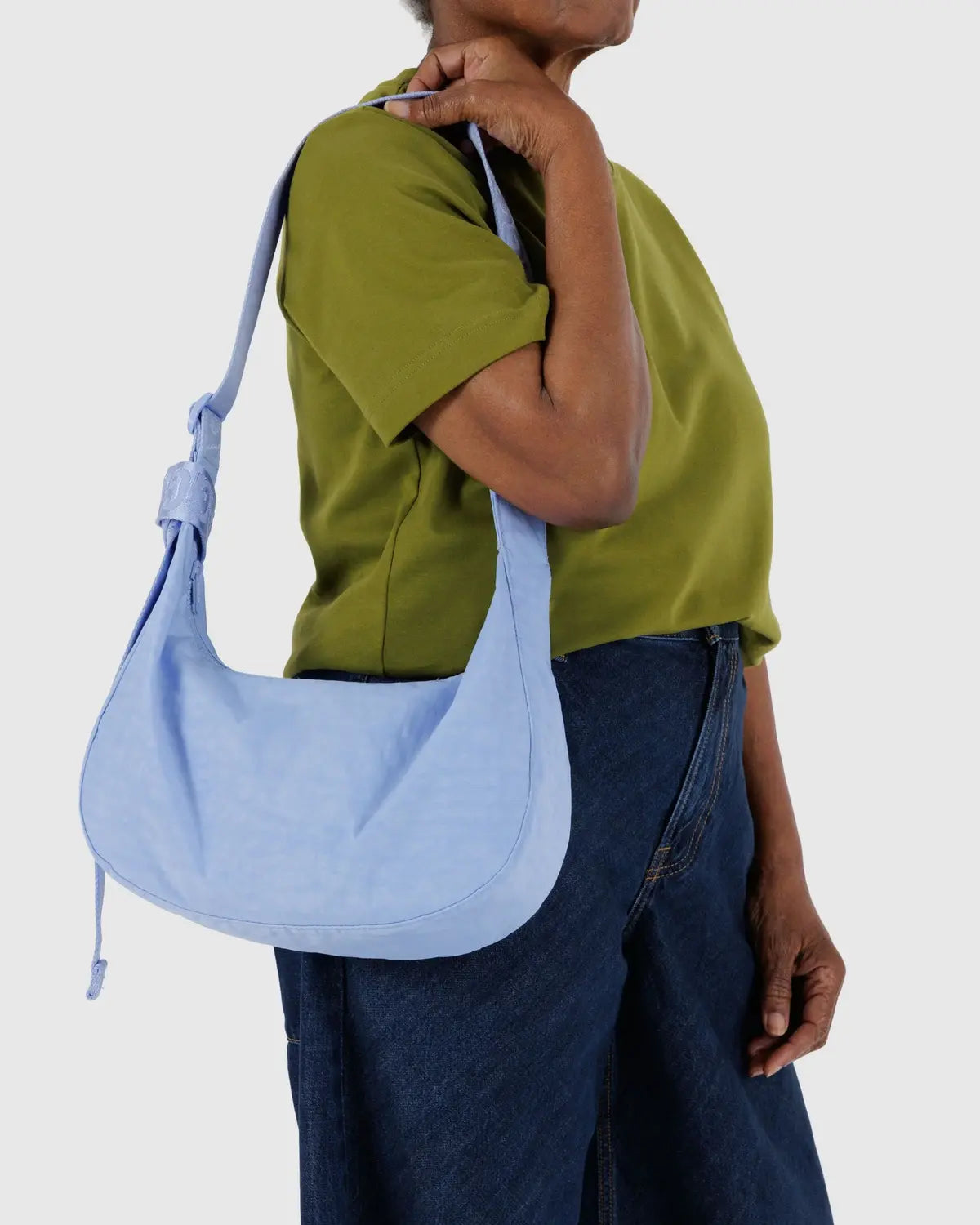 Baggu Medium Nylon Crescent - French Blue