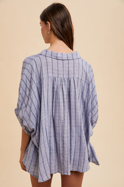 Hydrangea Button Top