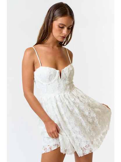 My Girl Lace Bustier Mini Dress