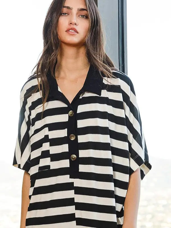 Striped Oversize Romper