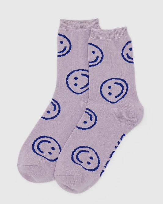 Dusty Pink Happy Baggu Socks
