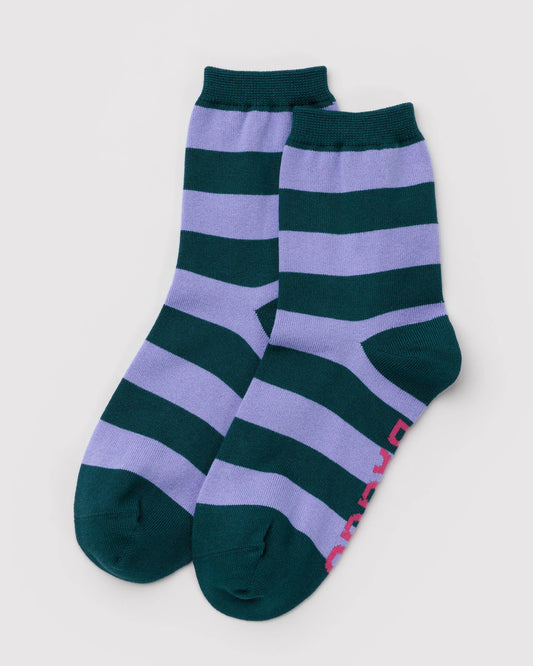 Malachite Stripe Baggu Socks