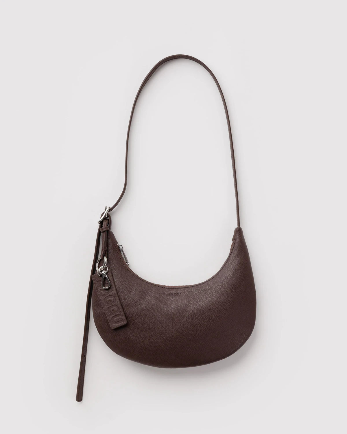 Baggu Small Recycled Leather Flat Crescent