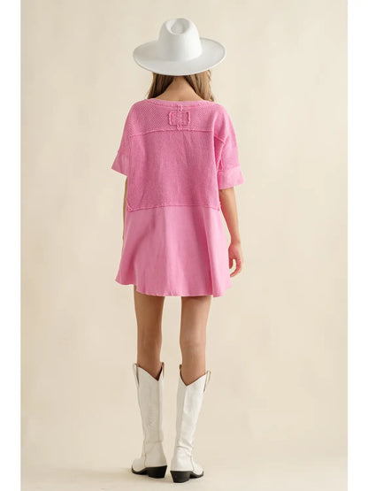 Thermal Knit Oversized Top