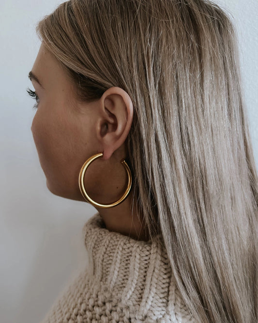 Ethel Gold Hoop Earrings