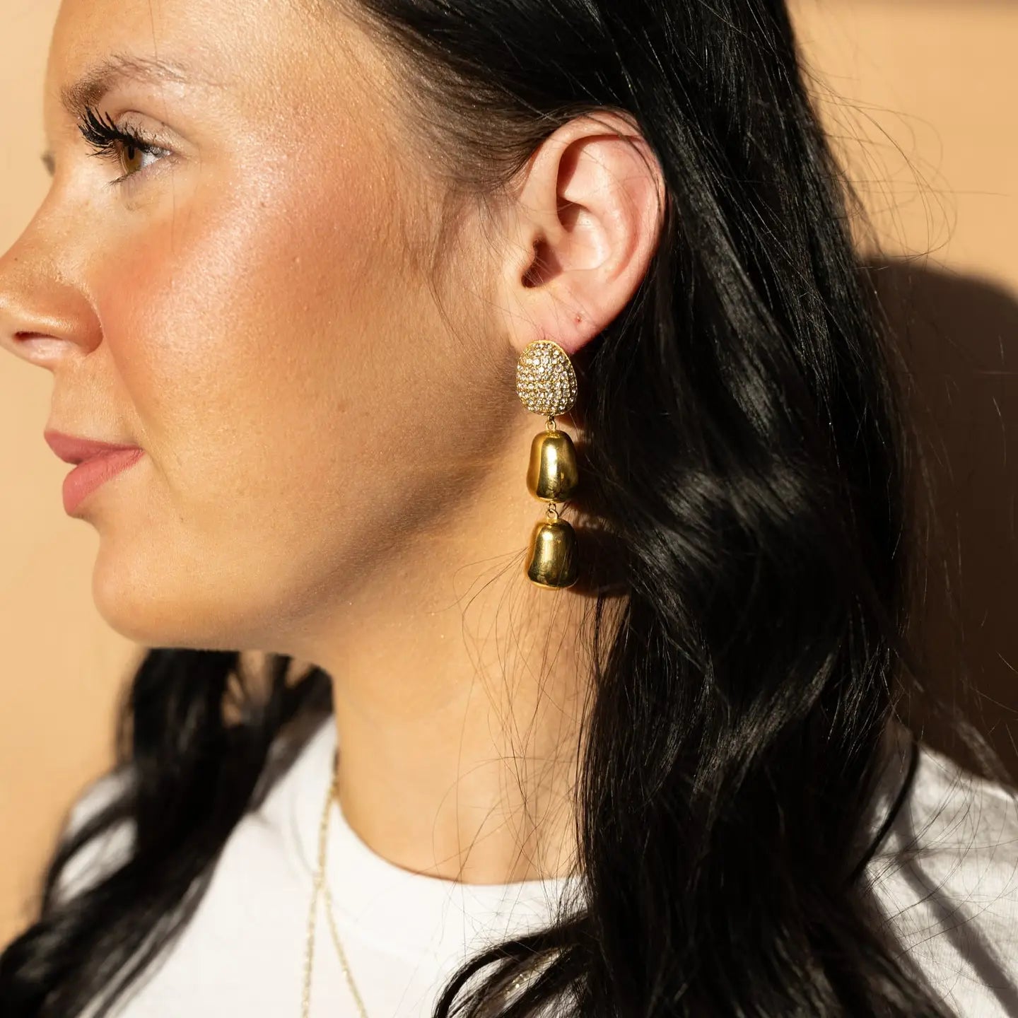 Evalie Crystal Drop Earrings