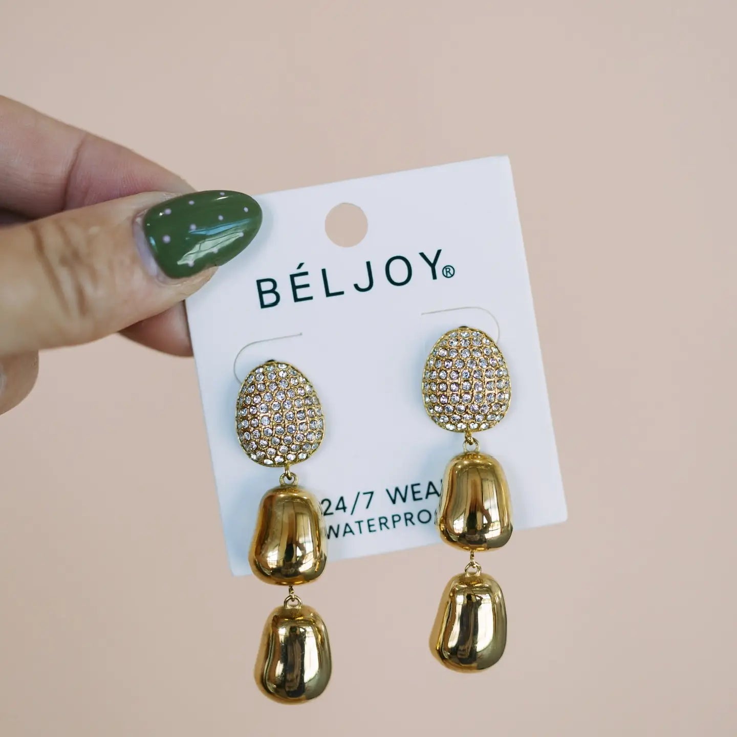 Evalie Crystal Drop Earrings