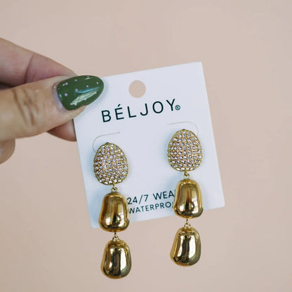 Evalie Crystal Drop Earrings