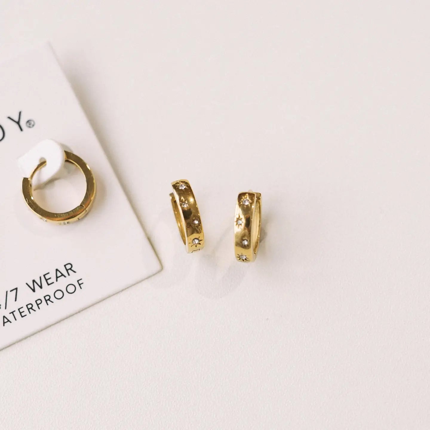 Libby Crystal Hoop Earrings