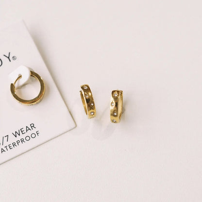 Libby Crystal Hoop Earrings