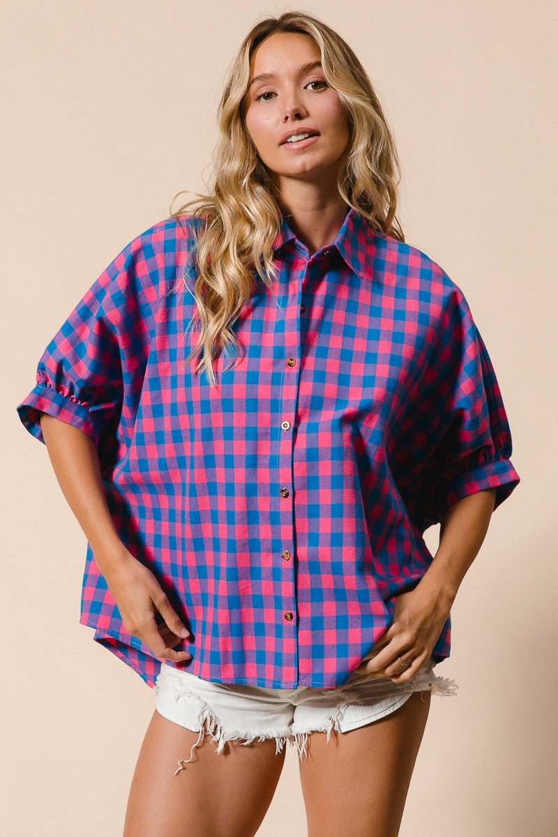 Vintage Gingham Blouse