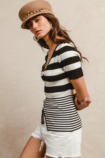 High Contrast Top