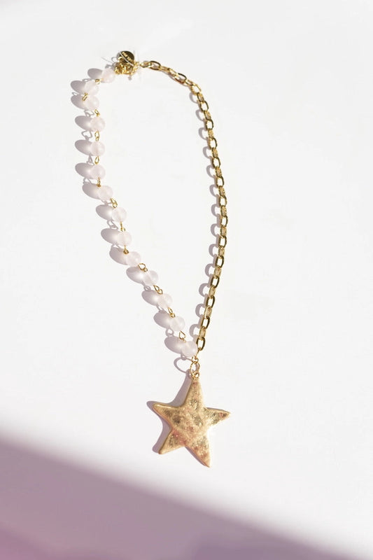Starry Beaded Chain Necklace