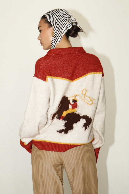 Rodeo Cowboy Knit Sweater
