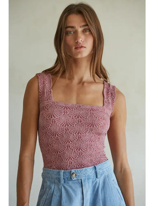 Knit Jacquard Tank