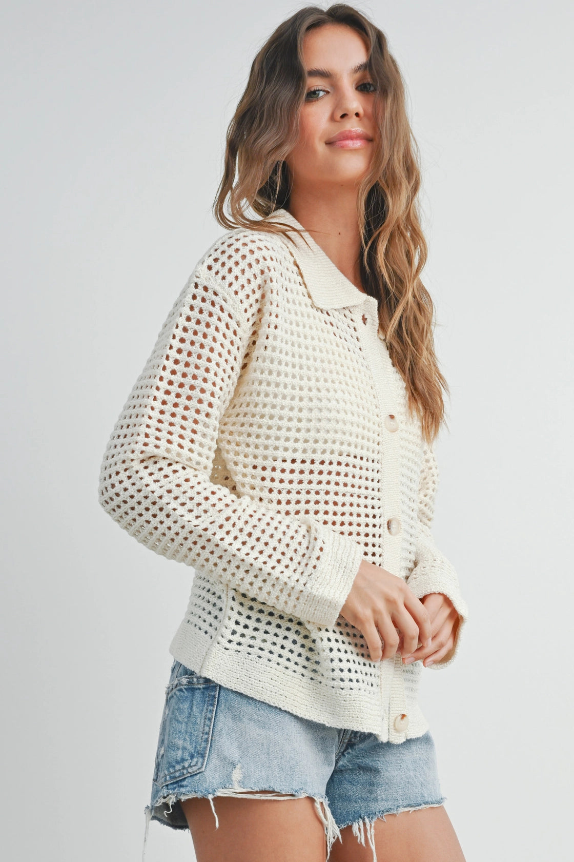 Open Knit Cardigan
