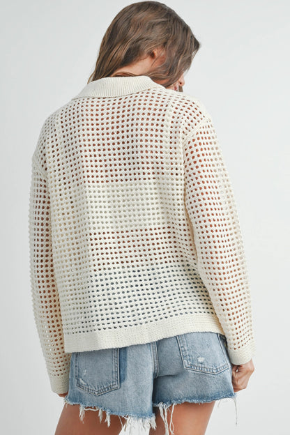 Open Knit Cardigan