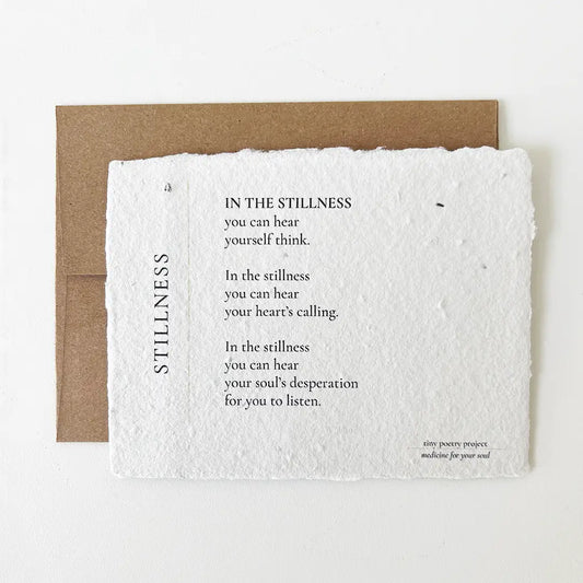 Stillness : Plantable Wildflower Greeting Card