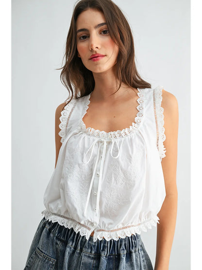 Anglaise Cotton Top
