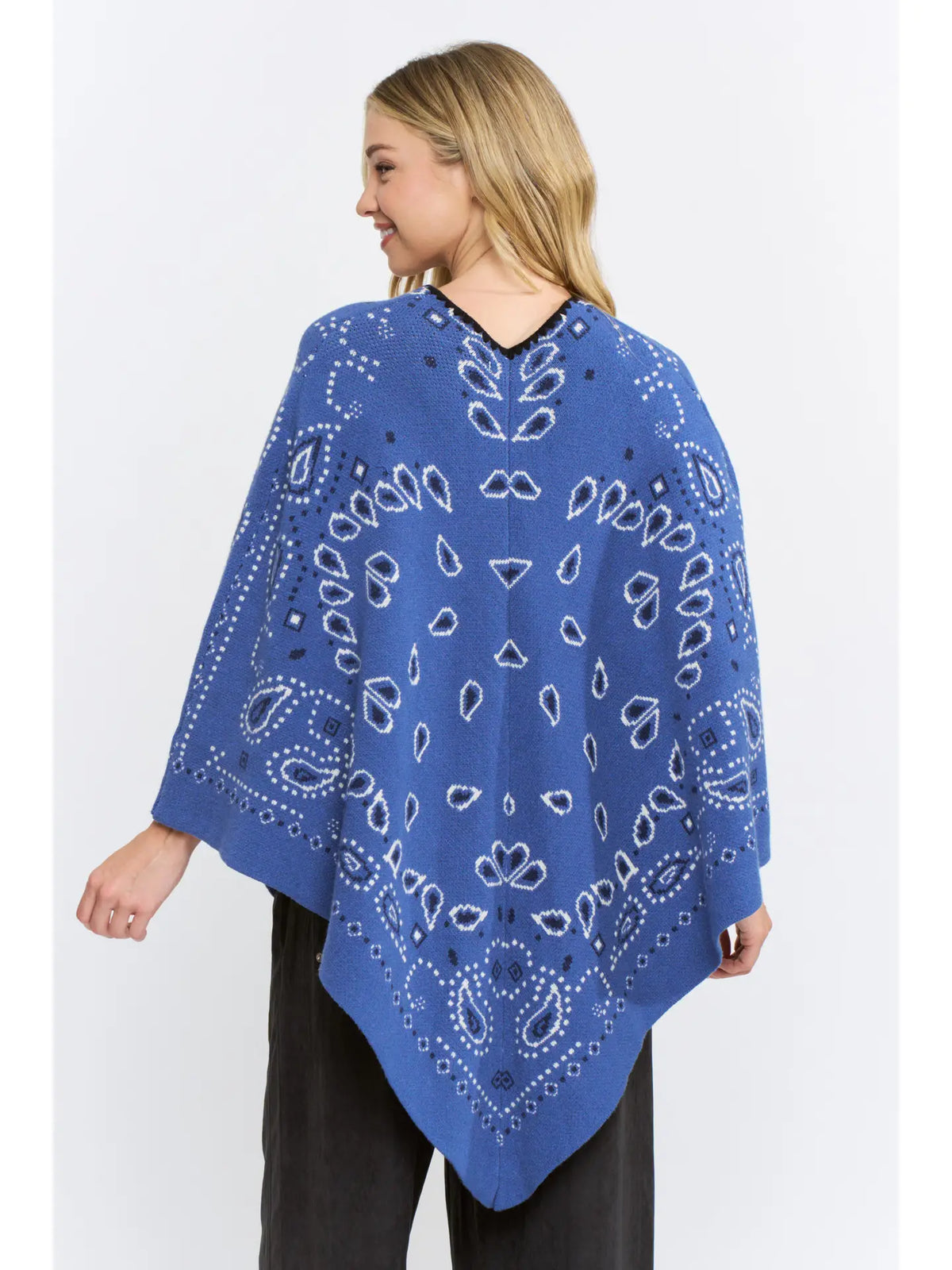 Open-Front Bandana Kimono Cardigan