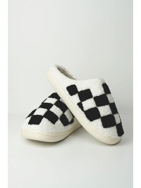 Checker Indoor House Slippers