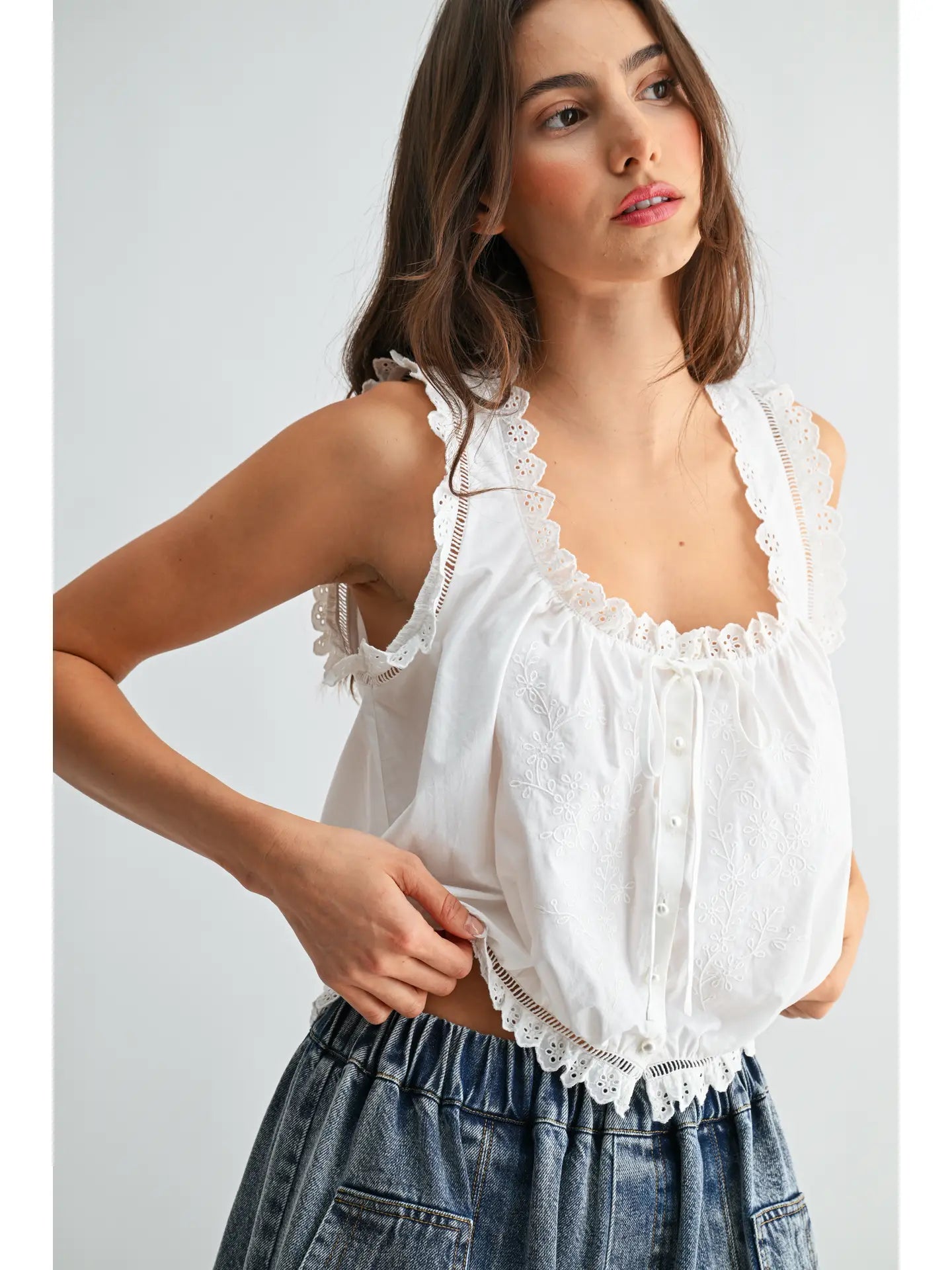 Anglaise Cotton Top