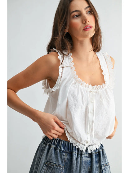 Anglaise Cotton Top