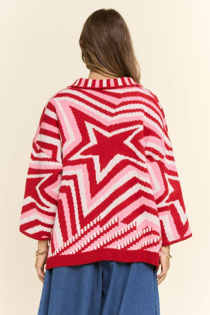 Star Collared Cardigan