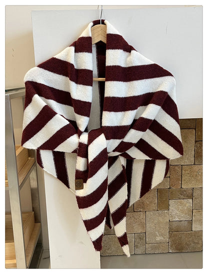 Wool Blend Triangle Scarf