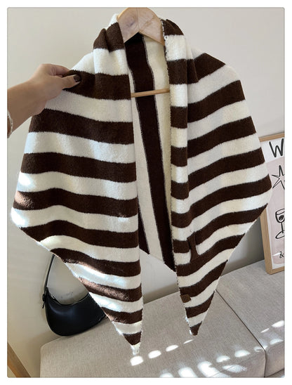 Wool Blend Triangle Scarf