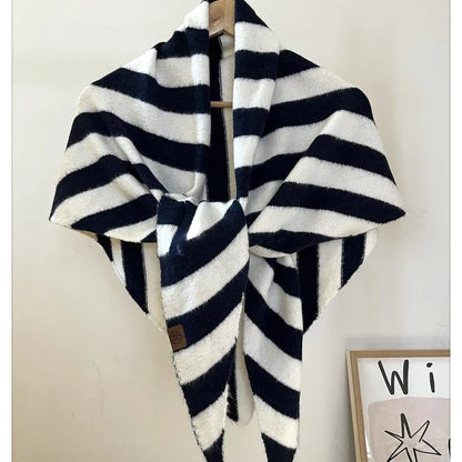 Wool Blend Triangle Scarf