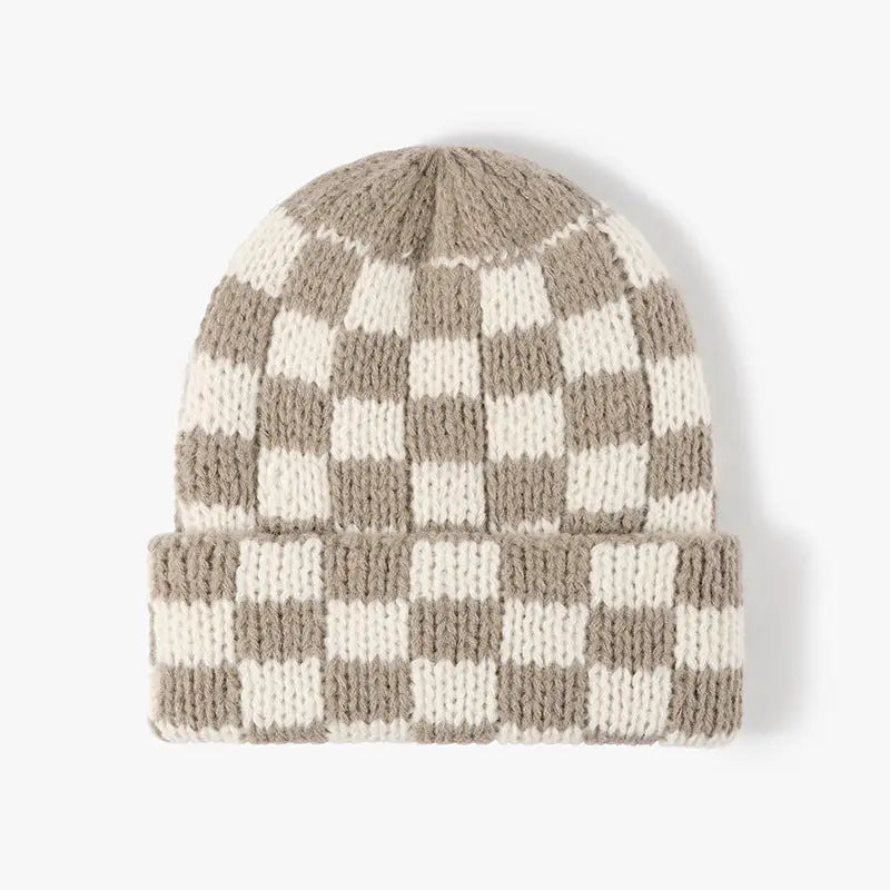 Chunky Checker Beanie