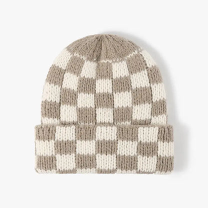 Chunky Checker Beanie