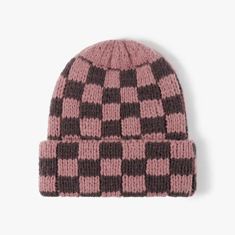 Chunky Checker Beanie