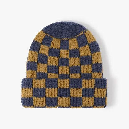 Chunky Checker Beanie
