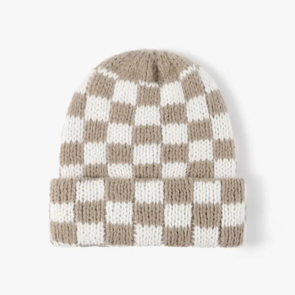 Chunky Checker Beanie