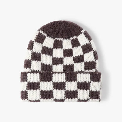 Chunky Checker Beanie