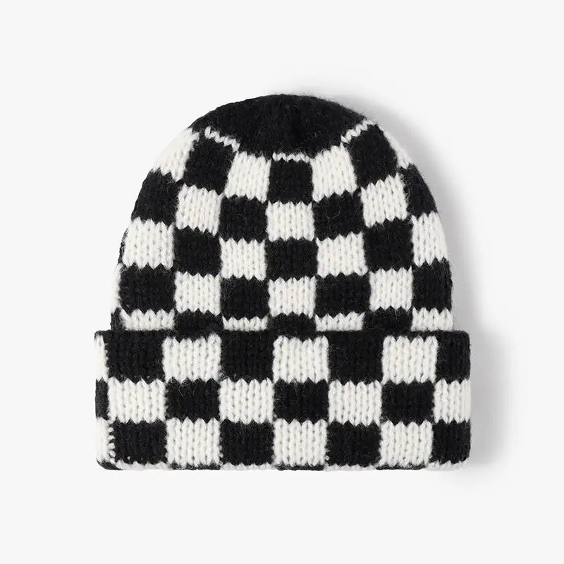 Chunky Checker Beanie