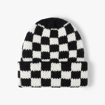 Chunky Checker Beanie