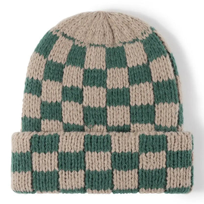 Chunky Checker Beanie