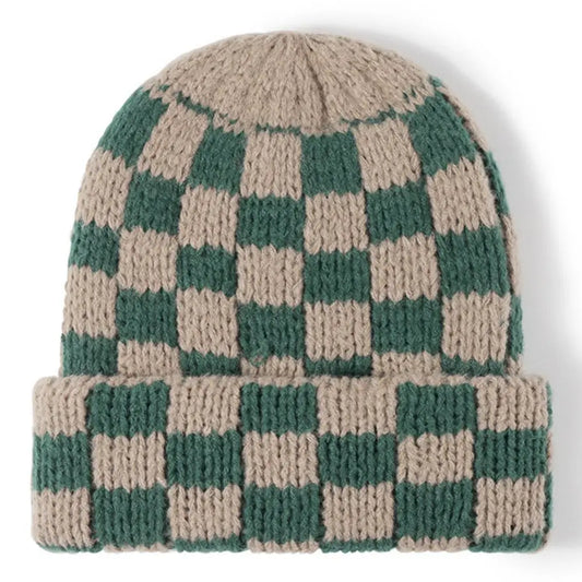 Chunky Checker Beanie