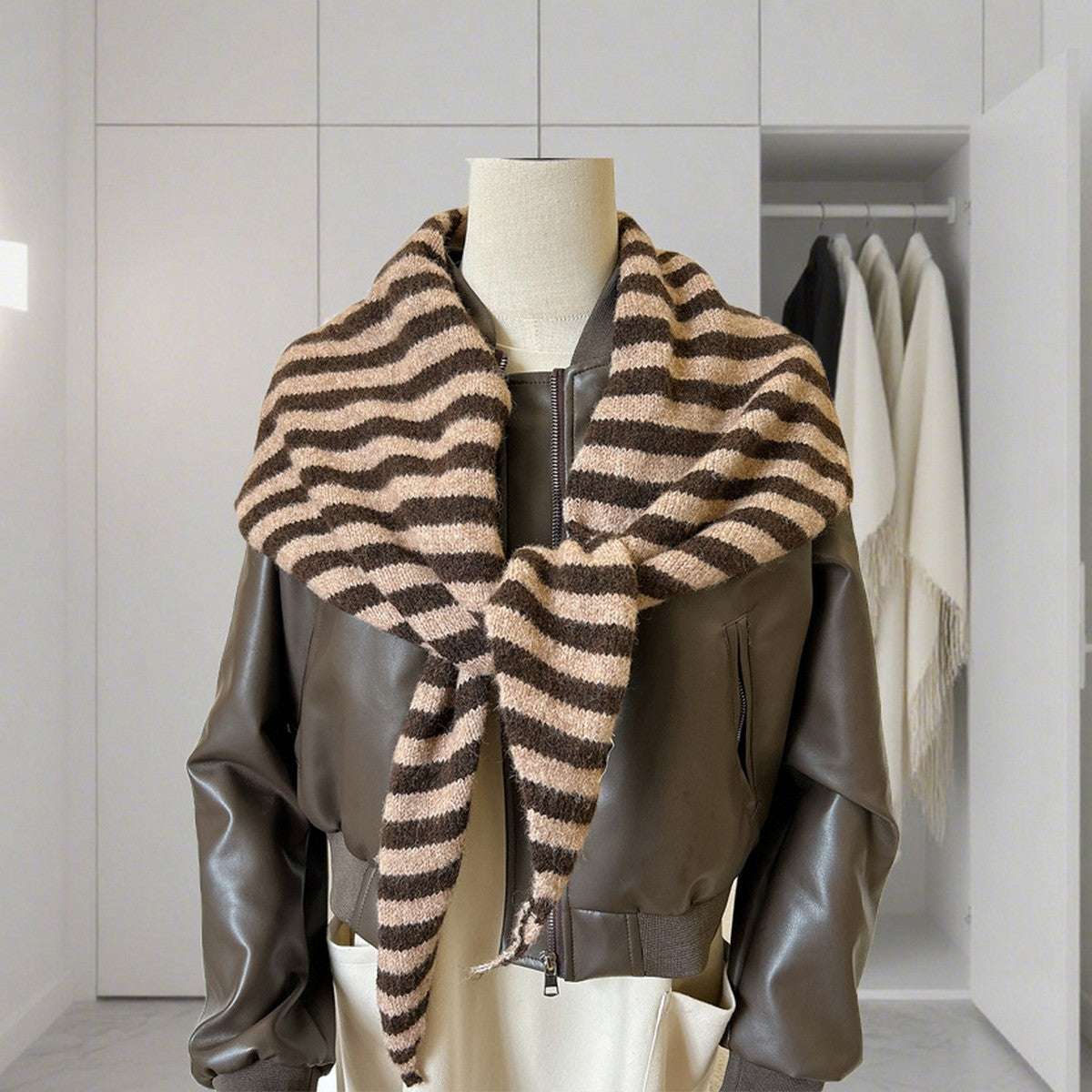 Triangle Striped Shawl