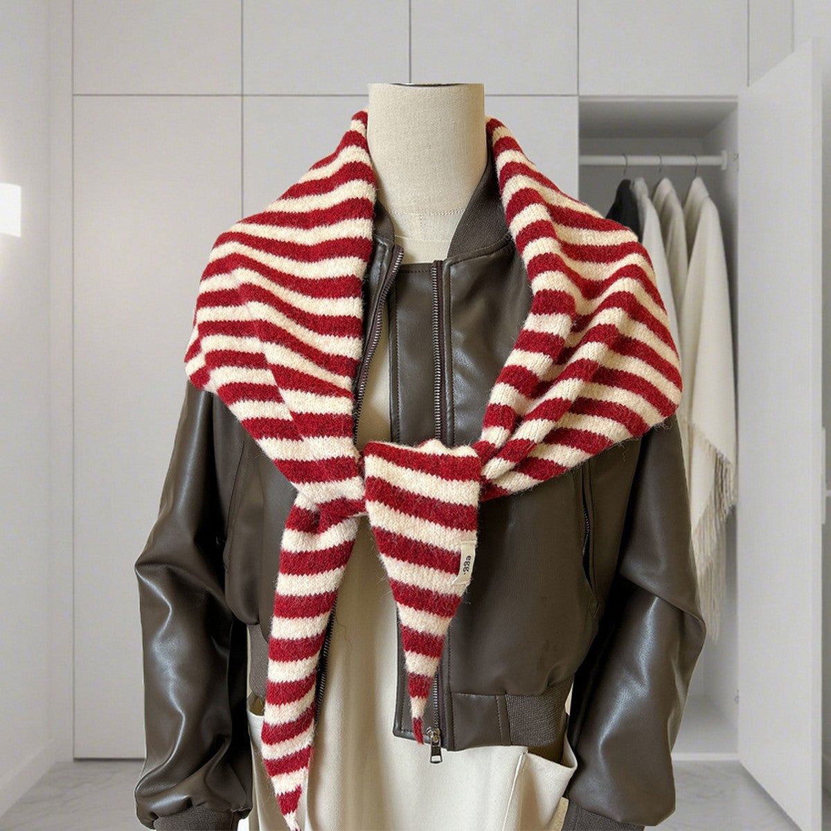 Triangle Striped Shawl