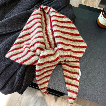 Striped Knit Bandana