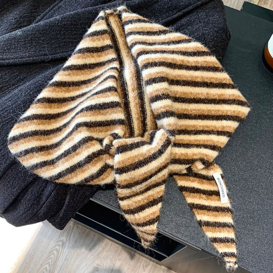 Striped Knit Bandana