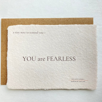 You Are Fearless : Lift Me Up Card
