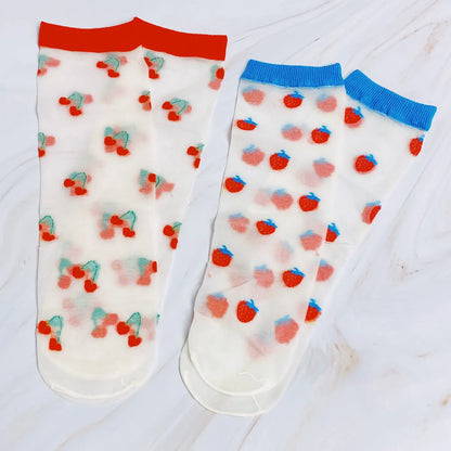 Sweet & Fruity Sheer Socks