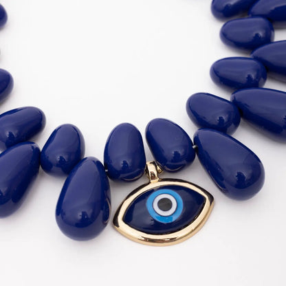 Big Blue Evil Eye Necklace